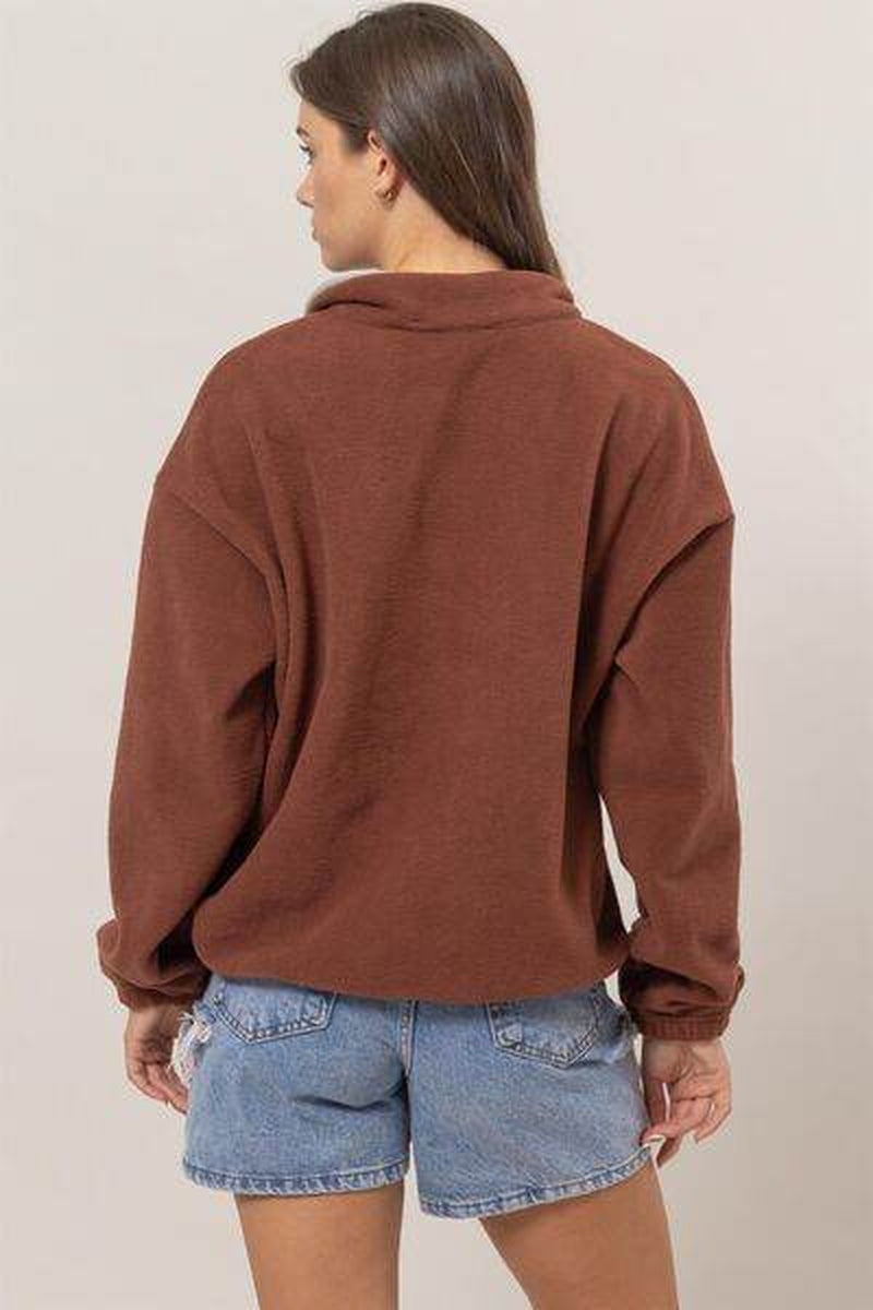 Snuggly Rainbow Half-Zip Snuggle Shirt for Couch Potatoes