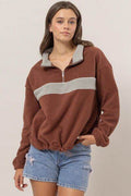Snuggly Rainbow Half-Zip Snuggle Shirt for Couch Potatoes