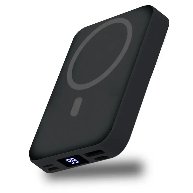Battery, VAISEKE Magnetic Power  Charge, 1000mah Folding Wireless, work with every kind of phone.